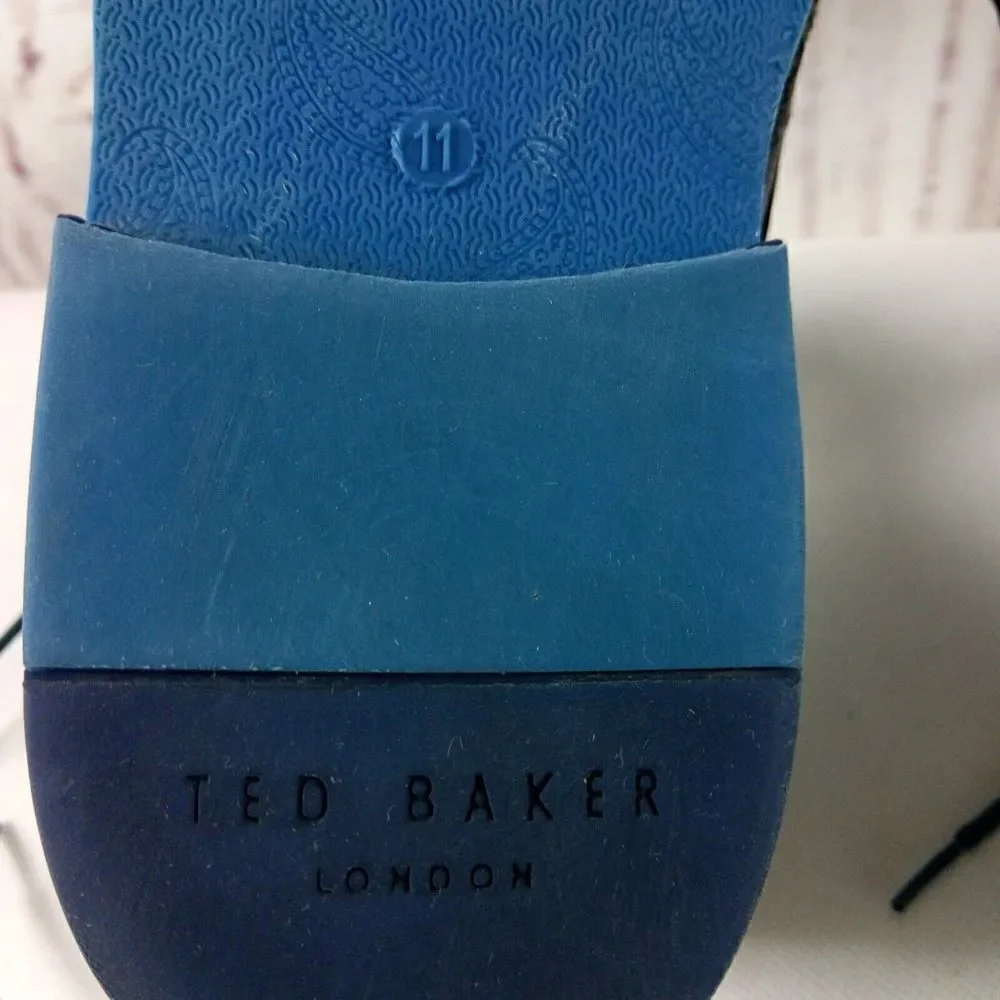 Ted Baker London Men's Black Leather Oxford Wingtip Dress Shoes Size 11